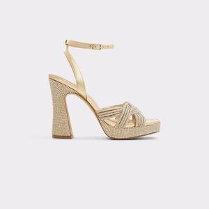 Elegant Gold Women's Heels